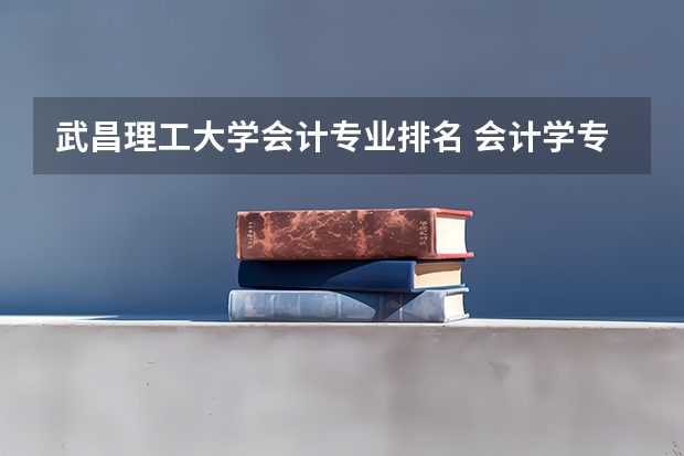 武昌理工大学会计专业排名 会计学专业全国高校排名？