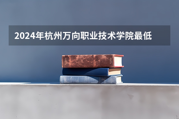 2024年杭州万向职业技术学院最低多少分能录取 浙江历年录取分数线