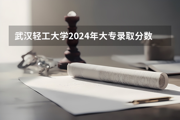 武汉轻工大学2024年大专录取分数线（专科分数线预测）
