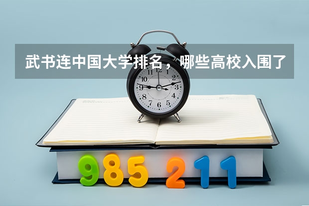 武书连中国大学排名，哪些高校入围了前50强？