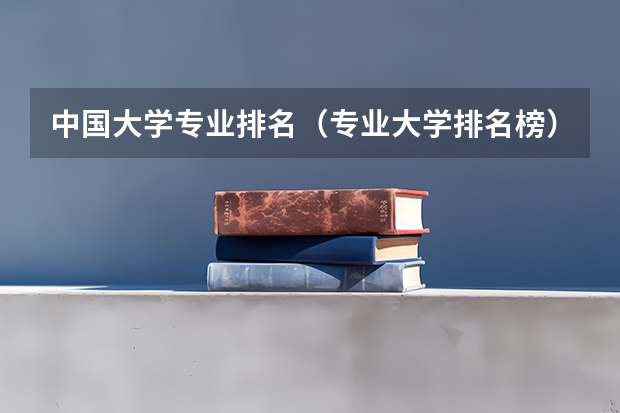 中国大学专业排名（专业大学排名榜）
