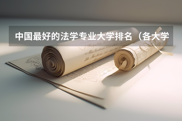 中国最好的法学专业大学排名（各大学法学专业排名）
